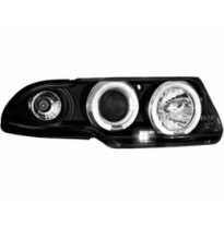 Faros Opel Astra F 95-97 _ 2 Angel Eyes (Ojos De Ángel) _ Negro