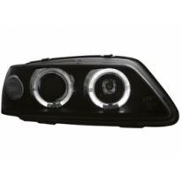 Faros Peugeot 306 93-97 _ 2 Angel Eyes (Ojos De Ángel) _ Negro