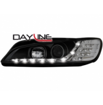 Faros Luz Diurna Peugeot 306_97-00 _ _Negros Con Intermitente De Led