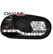 Luz Diurna Faros Vw Golf Iv _Negro