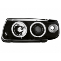 Faros Vw Polo 95-98 _ 2 Angel Eyes (Ojos De Ángel) _ Negro