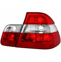 Pilotos Bmw E46 Lim. 10/01-2/05 _ Rojo/Crystal _4 Piezas