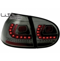 Pilotos Led Vw Golf V 03-09 _ Black/Ahumado