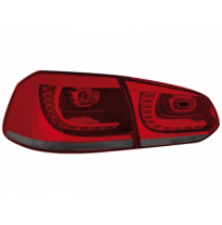Pilotos Traseros Led Vw Golf Vi 08+ _ Rojo/Ahumado_R-Look