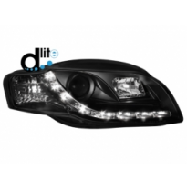 Faros Luz Diurna Audi A4 B7 Homologacion R87 _ Negro