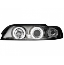 Faros Delanteros Bmw E39 5er 95-00 _ 2 Ccfl Slr _ Negro