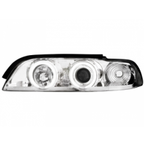 Faros Delanteros Bmw E39 5er 95-00 _ 2 Ccfl Slr _ Cromado