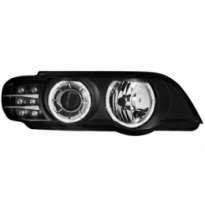 Faros Angel Eyes Bmw X5 99-02 _ Negro