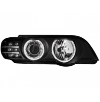 Faros Delanteros Bmw X5 00-03 E53_ Led-Blinker _ Negro_Hid