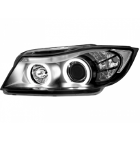 Faros Delanteros Bmw E90/E91 3er _ 2 Ccfl Slr _ Negro