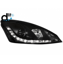 Faros Luz Diurna Ford Focus 01-04 _Homologacion R87_ Black