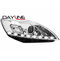 Faros Luz Diurna Ford Focus 08-11 _ Cromado