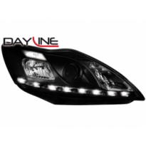 Faros Luz Diurna Ford Focus 08-11 _ Negro