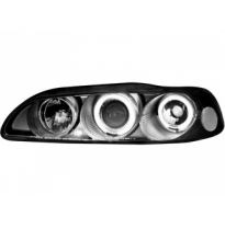 Faros Delanteros Honda Civic 2/3t 91-95 _ 2 Ccfl Slr _ Negro