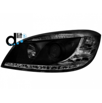 Faros Luz Diurna Homologacion R87 Mercedes Benz C-Klasse W204 07-12 _Negro