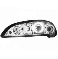 Faros Delanteros Opel Tigra 94-00 _ 2 Ccfl Slr _ Cromado