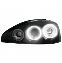 Faros Delanteros Opel Corsa C 01-06 _ 2 Ccfl Slr _ Negro