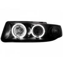 Faros Delanteros Seat Leon/Toledo 99-04 _ 2 Ccfl Slr _ Negro