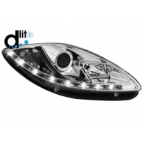 Faros Luz Diurna Homologacion R87 Seat Leon 1p 09+ Luz Diurna _ Cromado