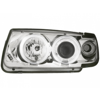 Faros Delanteros Vw Polo 6n 95-98 _ 2 Ccfl Slr _ Cromado