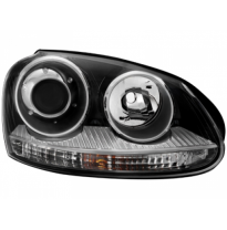 Faros Delanteros Vw Golf V 03-07_ Gti Look _ Negro