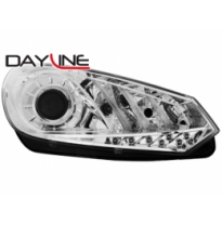 Faros Luz Diurna Vw Golf Vi 08+ _ Drl-Optic_Cromado