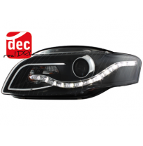 Faros Luz Diurna Audi A4 B7 04-08 Negro