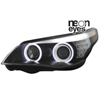 Faros Angel Eyes Ccfl Bmw E60 03-04 Led Intermitentes Negros Angel Eyes Xenon_D2s