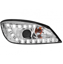 Faros Luz Diurna Mercedes Benz W204 Clase C 06-10 Cromado