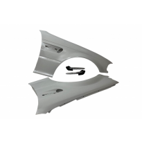 Aletas Delanteras BMW E46 Coupe 1998-2001 Look M3 - Fibra de vidrio