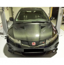 Capo Carbono Honda Civic &#039;06 Typer Mugen - Capó Fibra De Carbono