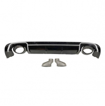 Difusor Trasero Audi A3 V8 13-15 Sportback Look Rs3 Abs - Plástico Abs