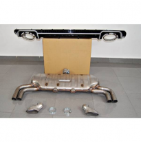 Difusor Trasero Audi A3 2016 Sportback Look Rs3 Escape - Plástico Abs