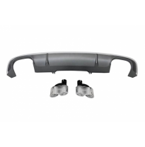 Difusor Trasero Audi A4 4p / Avant 2016+ Sline Plástico Abs