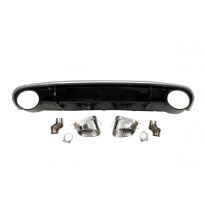 Difusor Trasero Audi A4 / A4 Avant B8 08-12 Look Rs4 Abs - Difusor Trasero Plástico Abs