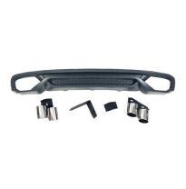 Difusor Trasero Audi A4 B8 4p / Avant 2013-2015 Abs - Difusor Trasero Plástico Abs