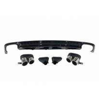 Difusor Trasero Audi A6 / A6 Avant C8 Sline Look RS6 - Plástico ABS