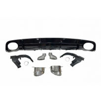 Difusor Trasero Audi A6 / A6 Avant Look Rs6 2016 C7 S-Line Abs - Plástico Abs