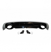 Difusor Trasero Audi A6 Sedan / Avant C6 2009-2012 Look Rs6 Abs - Plástico Abs