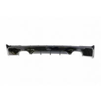 Difusor Trasero Bmw F22 / F23 14-19 Doble Salida Brillante Negro - Plástico Abs
