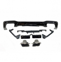 Difusor Trasero Bmw F44 Look M Performance Brillante Negro *Plástico Abs