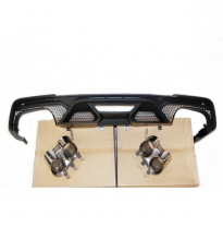 Difusor Trasero Ford Mustang 2018+ Look Gt500 - Plástico Abs