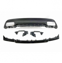 Difusor Trasero Mercedes W176 Look A45 Abs - Difusor Trasero Plástico Abs