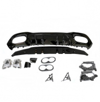 Difusor Trasero Mercedes W177 AMG Look A45 - Plástico ABS