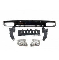 Difusor Trasero Mercedes W205 Coupe 2019 Look C63 Abs - Plástico Abs