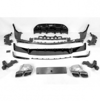 Difusor Trasero Mercedes X253 GLC 2019+ look AMG GLC63 Plástico ABS