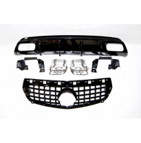 Kit De Carrocería Mercedes W176 2012-2015 Look Gt - Plástico Abs