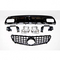 Kit De Carrocería Mercedes W176 2016-2018 Look Gt - Plástico Abs