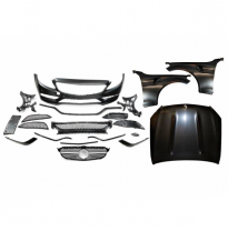 Kit De Carrocería Mercedes W205 2014-2018 2P/4P/SW Look AMG C63 - Plástico ABS