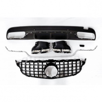 Kit De Carrocería Mercedes W205 2014-2018 4p / Sw Amg Look C63 - Plástico Abs